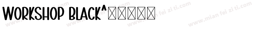 Workshop Black字体转换